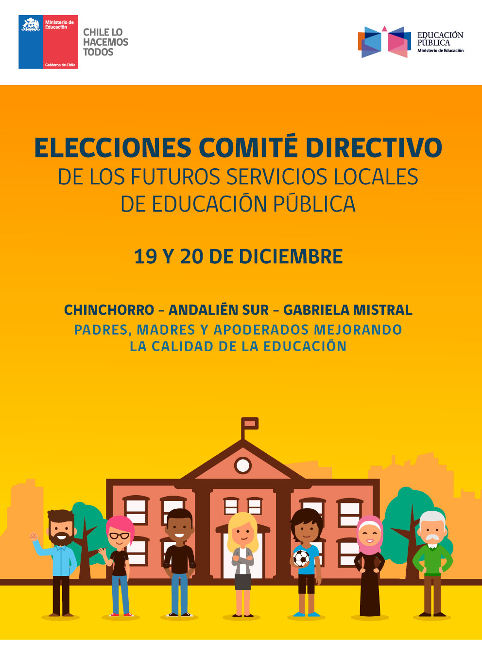 Elecciones centros de padres, madres y apoderados para Comité Directivo