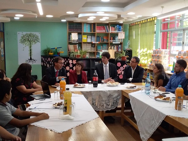 Subsecretario de Educación Raúl Figueroa participó de Diálogo Temático en escuela del Servicio Local Barrancas