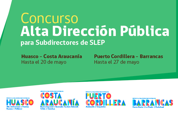 Se abre concurso para subdirectores en Servicios Locales de Educación Pública